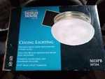 Design House Polished Brass Ceiling Mount Light Fixture Model 5023PB New. Price: $31.96.