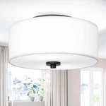 2-LIGHT Flush Mount Ceiling Fixture 12 Modern Close To With New. Price: $20.79.