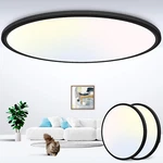 2PACK 20" Led Flush Mount Ceiling Light, 50W, 3 Color Temps, Modern Design New. Price: $233.99.