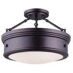 Canarm ISF624A03 Bronze Boku 3-LIGHT 15"W Semi Flush Ceiling Fixture New. Price: $111.82.