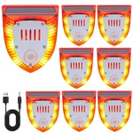 Qxmh Solar Outdoor Motion Sensor Alarm 129DB Dog Barking Gunshot Soundloud New. Price: $118.02.