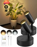 Goodea Spotlights Indoor With Remote, 3000MAH Rechargeable 2 Pack, Black New. Price: $34.98.