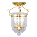 Livex Lighting Jefferson Ceiling Mount Polished Brass 5081-02 New. Price: $271.96.