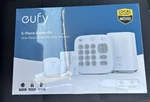Eufy Security 5-PIECE Alarm Kit W/ Homebase, Keypad, Motion/entry Sensors New. Price: $97.00.