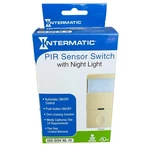 Intermatic Ios-dov-nl-iv Pir Motion Sensor Switch Night Light 120V Ivory New. Price: $19.99.