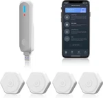 Water Leak Detectors 4 Pack, Grsico Wifi Sensor With Mute Gateway Alarm Open. Price: $24.56.