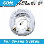 Premium Hd 60FT Bnc Cables For Swann SWDVK-164512, SWDVR-44500H, SWDVR-84350H New. Price: $18.99.