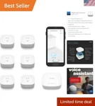 Comprehensive Water Leak Protection Kit: Hub + 6 Sensors & 5- Battery New. Price: $185.99.