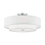 Livex Lighting, 51045-91, Meridian, Cieling Mount, Light, Brushed Nickel New. Price: $310.28.