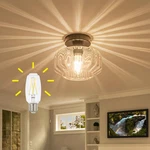 Tbaoinal Semi Flush Mount Ceiling Light Diamond Glass Shade Black Base New. Price: $83.32.