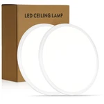 14.9 Inch 2PK Led Flush Mount Ceiling Light, Etl ,32W, 3343LM, 3000K/3500K/40... New. Price: $52.14.