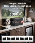 4000W Power Inverter, 12V Dc To 120V Ac Pure Sine Wave Solar Car Charg. Price: $447.61.