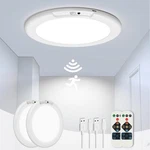 2 Rechargeable Motion Sensor Ceiling Light, Wireless Pack, White New. Price: $57.54.