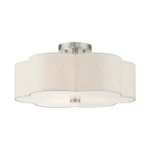 Livex Solstice 3 Light Semi Flush, Brushed Nickel 58064-91 New. Price: $291.96.