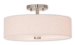 Livex Lighting 52135-91 Meridian Semi-flush Mount Brushed Nickel New. Price: $180.46.