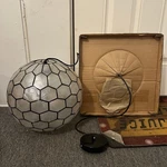 Creative Co-op Capiz Honeycomb Ceiling Light Unspecified. Price: $49.99.