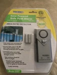 Techko Solar Powered Safe Pool Alarm Area Entry Detector Grade Sealed New. Price: $16.38.