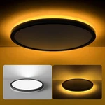 Matane 12 Inch Led Flush Mount Ceiling Fixture With Night Light, 24W 24... New. Price: $41.68.
