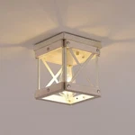 Fivess Lighting Modern Farmhouse Antique White Distressed Flush Mount Ceiling... New. Price: $46.05.