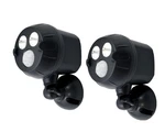 New Mr. Beams Netbright Motion Activated Spotlights 2PK MBN391- Black. Price: $29.99.