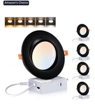 Cloudy Bay 4 Pack 6 Inch 5 Color Swivel Led Gimbal Recessed Light With... Open. Price: $30.95.
