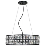Doraimi Lighting Crystal Drum Ceiling Black 20 Inch 5 Semi Flush New. Price: $180.79.