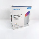 Sunvie Indoor Smart Floor Can Up Lights 5W Rgbw Color Changing, White, 2-PACK Open. Price: $44.95.