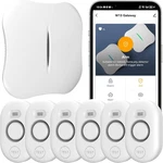 Wifi Water Leak Detector For Home With App Notification, 1 2.4GHZ Gateway + 6 Wd New. Price: $126.61.