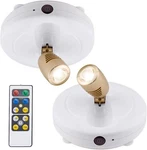Biglight Spotlight Battery Operated, Led Puck Light, Dimmable Uplight With Remot Open. Price: $13.09.