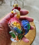 Christopher Radko 01-0602-0 "farm Alarm Jr" Junior Easter And Holiday Ornament Used. Price: $40.00.