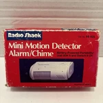 Radio Shack Mini Motion Detector Portable Battery Powered Alarm Chime (49-425) New. Price: $20.75.