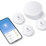 Winees Wifi Water Leak Detector For Home, 3 Pack Sensors With 100DB Adj... New. Price: $72.15.