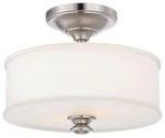 Minka Lavery 4172 Harbour Point Light 14"W Semi-flush Ceiling Nickel New. Price: $259.00.