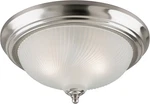 6430600 Three-light Flush-mount Interior Ceiling Fixture, Brushed Nickel Finish New. Price: $74.55.