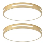 Gold Led Ceiling Light Fixture Flush Mount 15 Inch 36W Set Of 2, Dimmable Kit... Used. Price: $141.86.