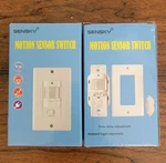 Sensky Motion Sensor Switch Ambient Light Adjustable New Open Box Set Of 2. Price: $16.80.