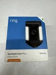 Ring Spotlight Plus Outdoor Security Camera Battery Black -new Sealed. Price: $109.99.