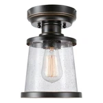 Globe Electric Charlie Flush Mount Light 1 Bronze Outdoor New. Price: $33.99.