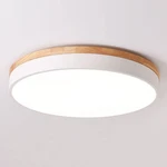 Yiisem Dimmable Wood Led Flush Mount Ceiling Light, 5CCT 2700K6000K Modern Ro... New. Price: $81.05.