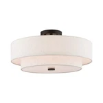 Livex Lighting 51085-92 4-LIGHT Semi Flush Mount Ceiling Fixture Oatmeal Color Open. Price: $144.20.