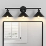 Licperron Black Bathroom Vanity Fixtures Over 3-LIGHT, New. Price: $65.40.