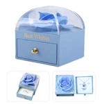 Rose Ring Box Proposal Rotates 360 Degrees. Square Pull-out-blue New. Price: $20.23.