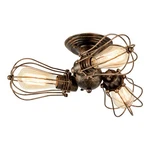 Luling Vintage Ceiling Light Industrial, Adjustable Socket Metal Wire Bronze New. Price: $59.70.