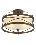 Entryway Drum Light Fixtures, Semi-flush Mount Rustic Ceiling For Hallw... New. Price: $93.17.