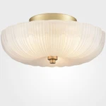 Diryzon 12" Semi Flush 3-LIGHT Brass Ceiling Sanding Glass New Open Box. Price: $75.97.