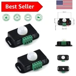 Pack Motion Sensor Led Switches, 12-24V, Adjustable 5-8M Range, Wall Mount New. Price: $17.99.