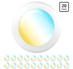 Sunco 20 Pack Led Disc 5/6INCH Cct One (3000K, 4000K, 5000K, 6000K, 6500K) New. Price: $52.49.