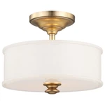 Minka Lavery 4365-249 Plafoniera 2 Luci - Finitura Liberty Oro - Design Classico Per Soffitto