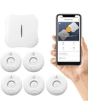 Wifi Water Leak Detector 5PK W/ App & Alarm Smart Sensor New. Price: $31.99.