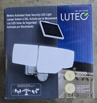 Lutec Motion Activated Solar Security Led Light 3000 Lumens New (22C) Open. Price: $35.98.
